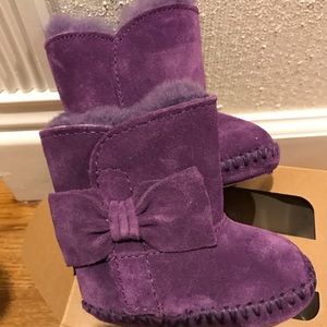 Baby purple uggs size 0-6 months